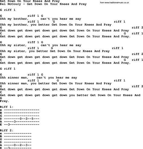 down on your knees lyrics